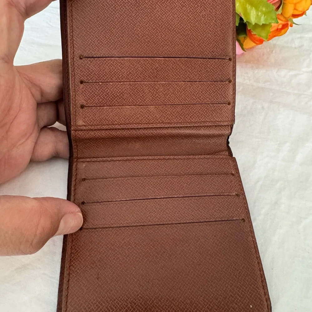 Authentic Louis Vuitton Brown and Tan Monogram Wallet